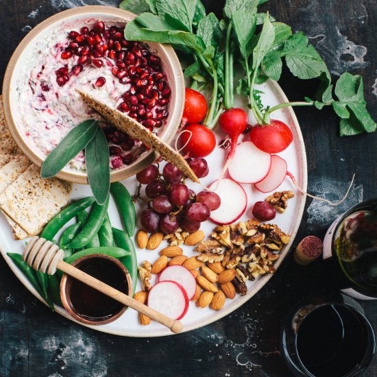 Cranberry Spinach & Kale Dip