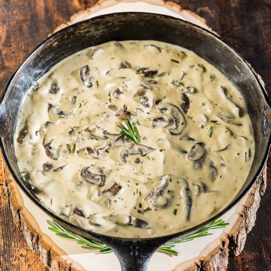 Rosemary Mushroom Cream Sauce