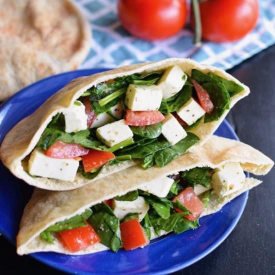 Tomato & Mozzarella Pita