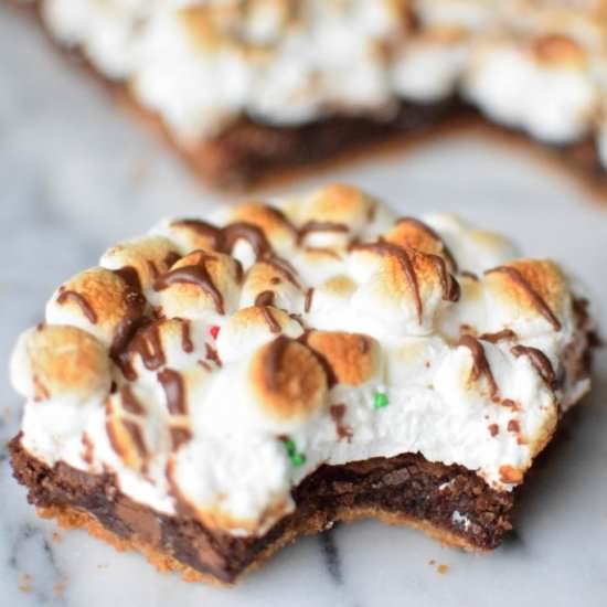 Minty S’mores Brownies