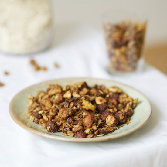 Maple Banana Granola with Nuts