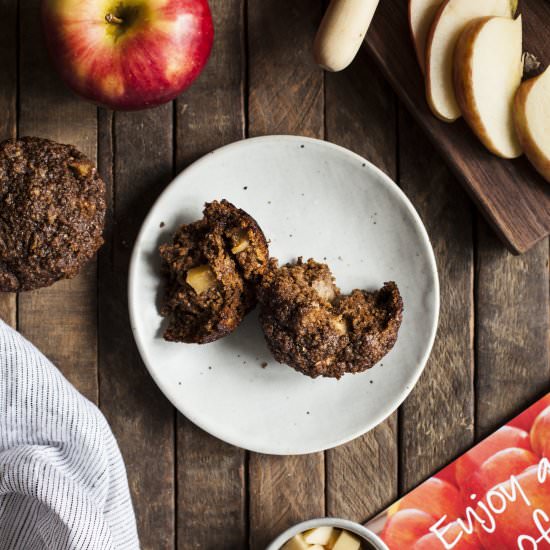 Vegan Apple Bran Muffins