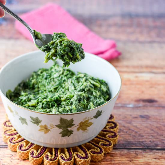 German Style Creamy Spinach