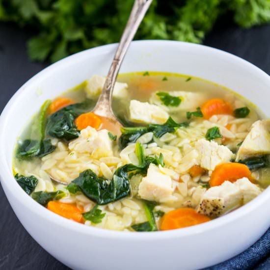 Homemade Chicken Orzo Soup