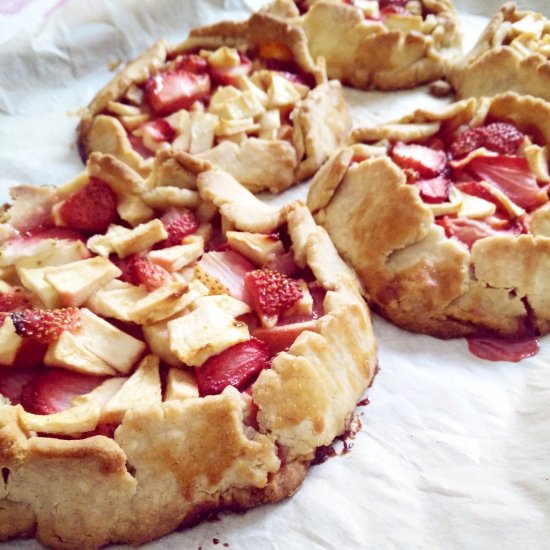 Strawberry and Apple Galettes