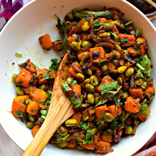 Butternut Squash Edamame Curry