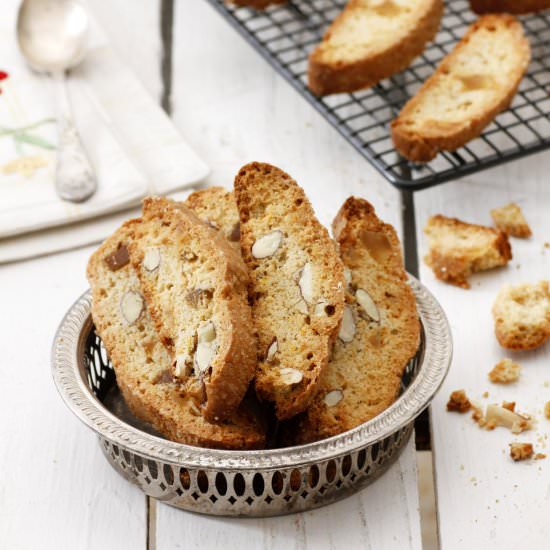 Orange Almond and Ginger Cantuccini