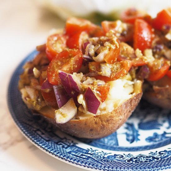 Bruschette Stuffed Potatoes