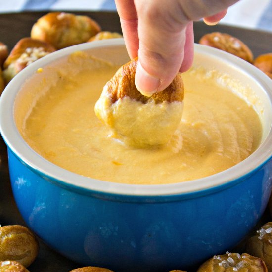 Pretzel Bites and Beer Cheese Dip