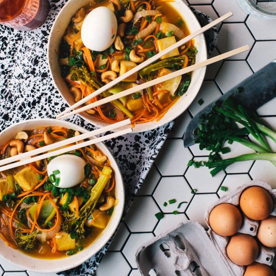 Carrot-Noodle Vegetarian Ramen