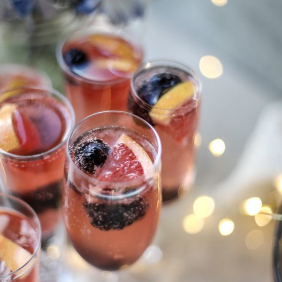 Blackberry Champagne Punch