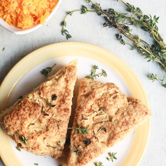 Apple Cheddar Thyme Scones