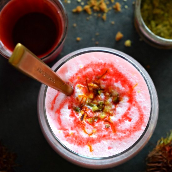 Rambutan Rose Lassi