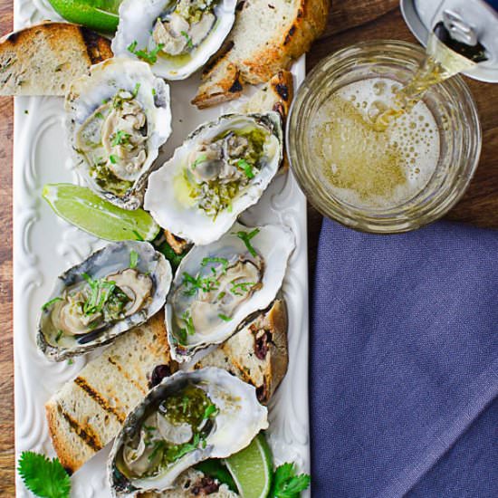 Citrusy Grilled Oysters