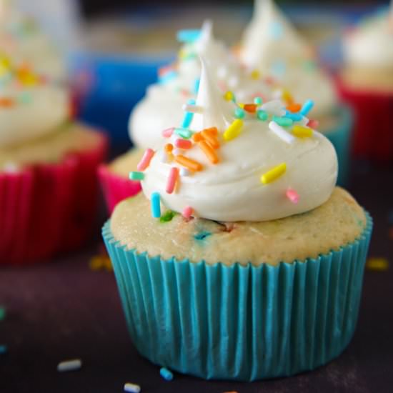 2-Ingredient Funfetti® Cupcakes