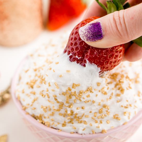 3-Ingredient Champagne Cake Dip