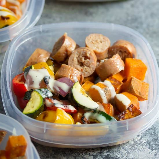 Turkey Sausage & Sweet Potato Bowls