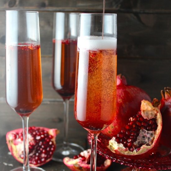 Pomegranate Champagne Sparkler