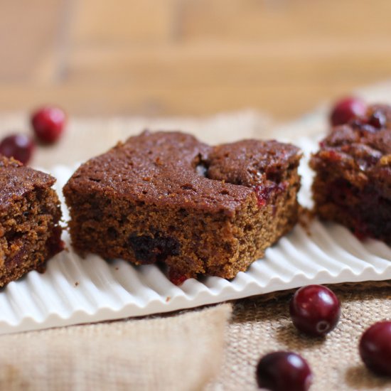 Cranberry Gingerbread