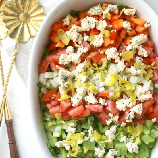 Chopped Salad with Tofu Feta