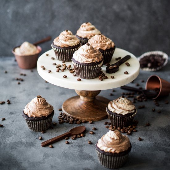 Espresso Swirl Cupcakes