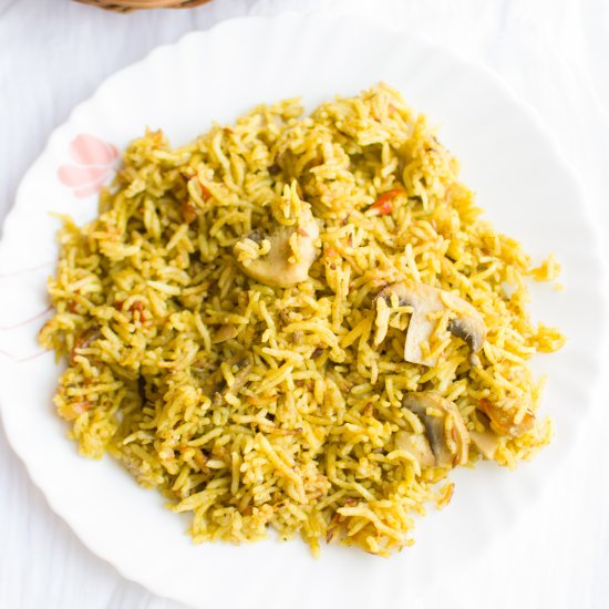 Mushroom Biryani Recipe