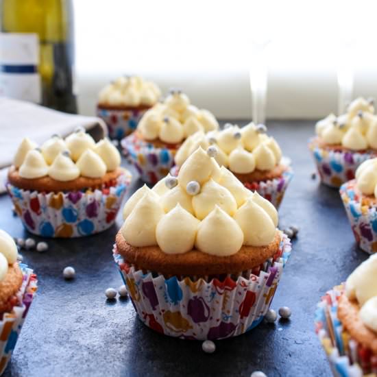 Sparkling Wine Cupcakes