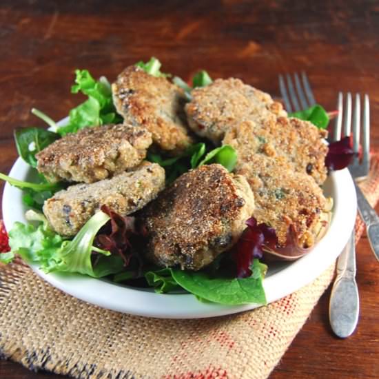 Savory Black Eyed Pea Cakes