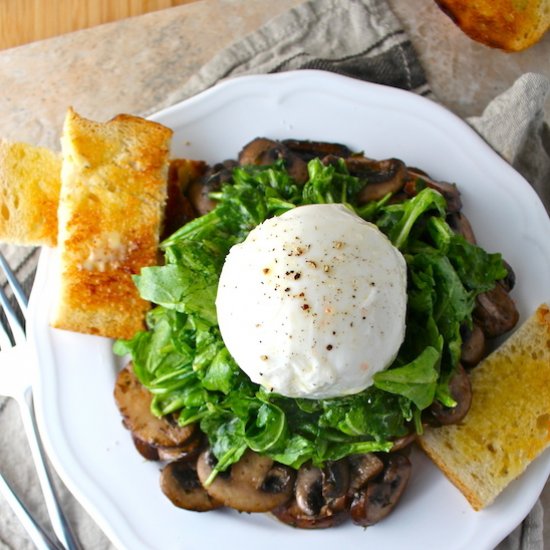 Mushroom & Burrata Salad