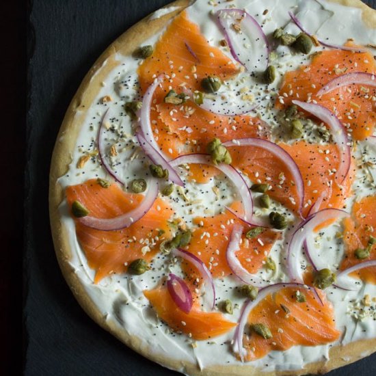 Lox Bagel Pizza