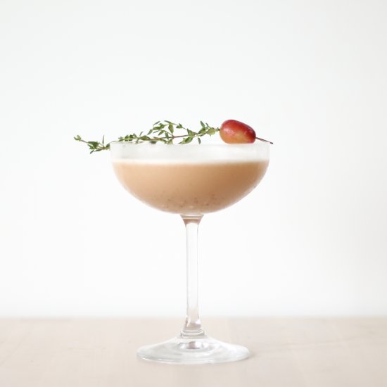 Roasted Grape Gin Fizz