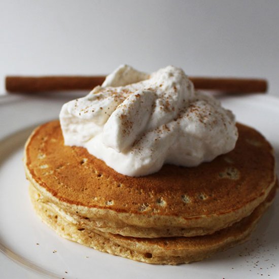 Festive Spicy Eggnog Pancakes