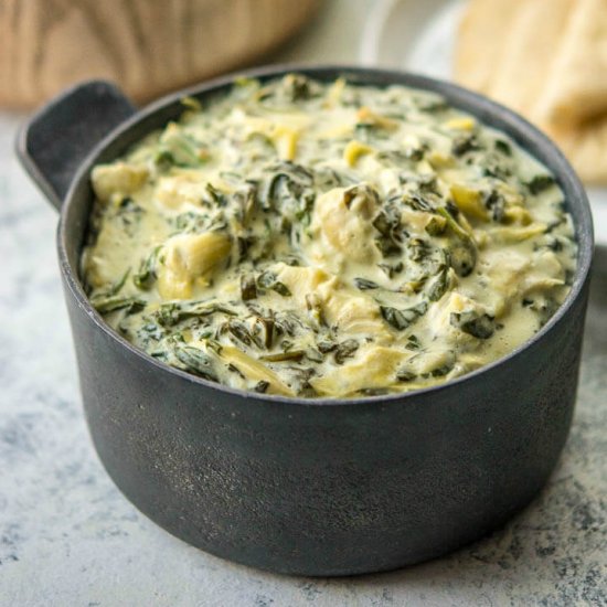 Slow Cooker Spinach & Artichoke Dip