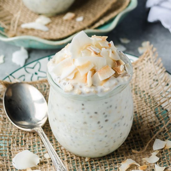 Coconut Cream Pie Overnight Oats