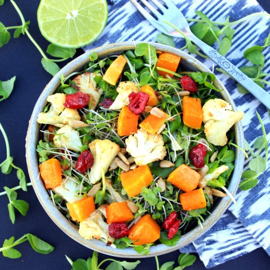 Sprout Salad + Roasted Vegetables