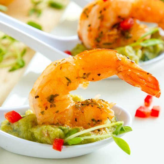 Guacamole Shrimp Appetizer