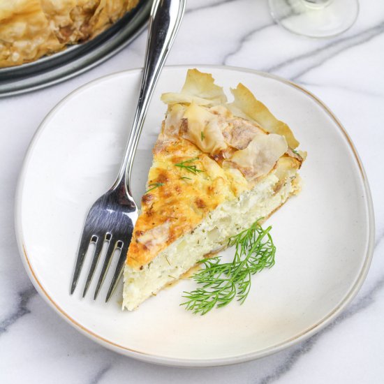 Feta and Onion Phyllo Pie