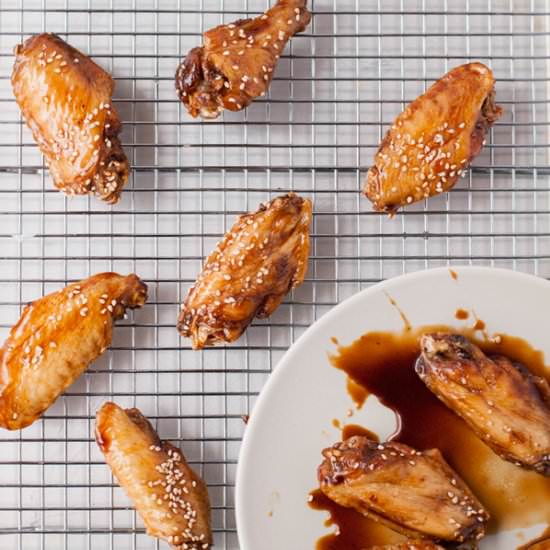 Baked Soy Sauce Sticky Wings