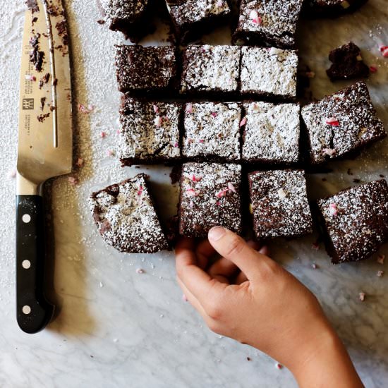 Triple Peppermint Brownies