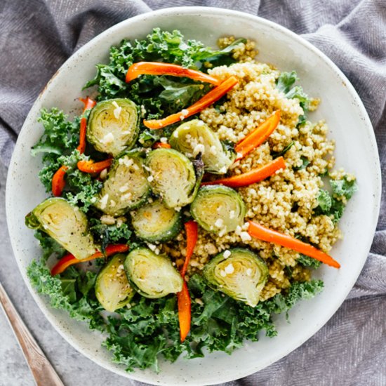 Kale Quinoa Curry Salad