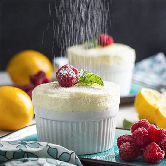 Chilled Meyer Lemon Souffles