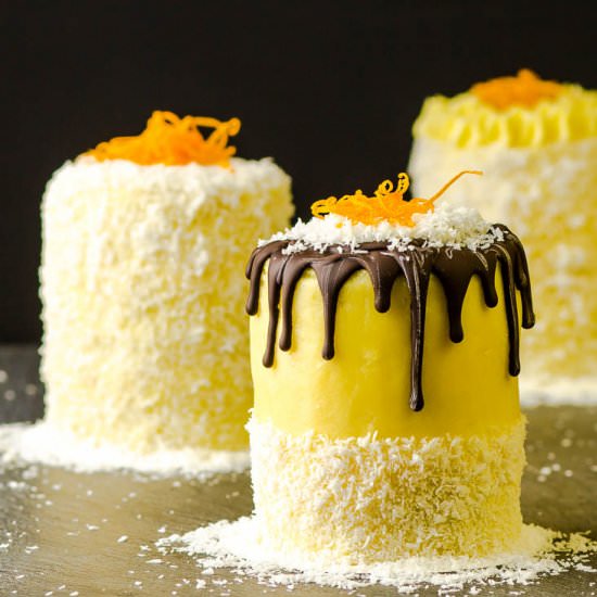 Coconut Orange Mini Cakes