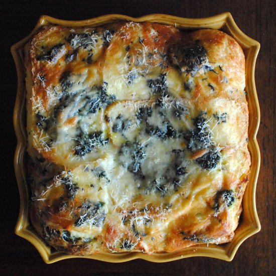 Spinach + Gruyere Breakfast Strata