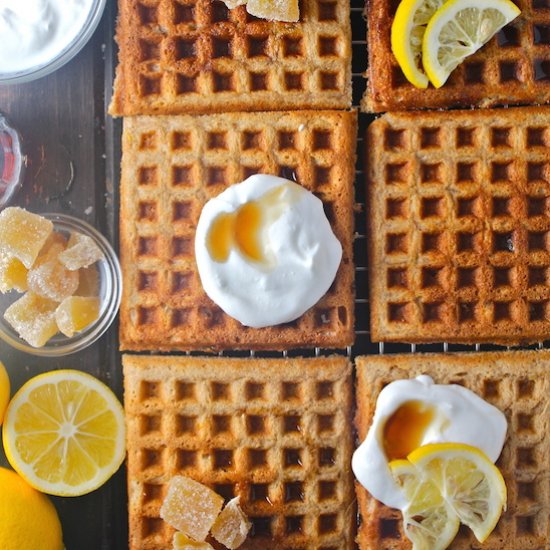 Lemon Ginger Waffles