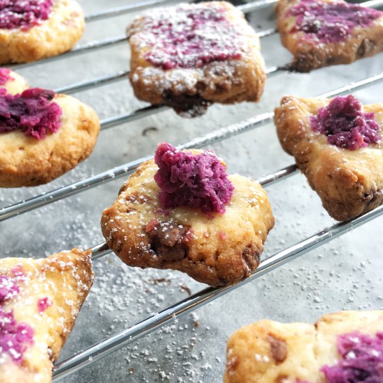 Purple Yam Topping Cookies