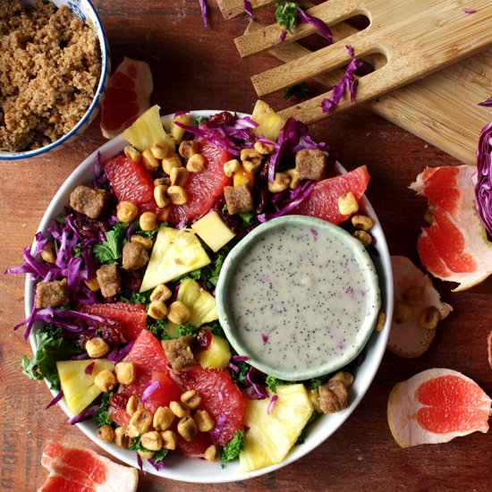 Rainbow Kale Salad