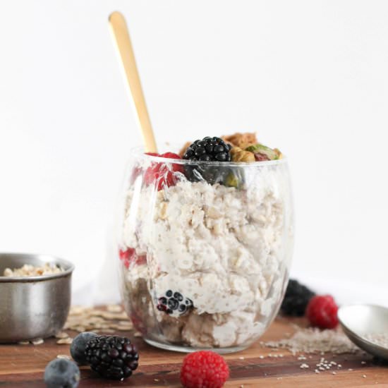 Triple Berry Overnight Oats