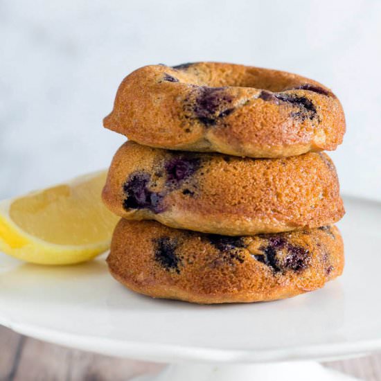 Healthier Blueberry Lemon Donuts