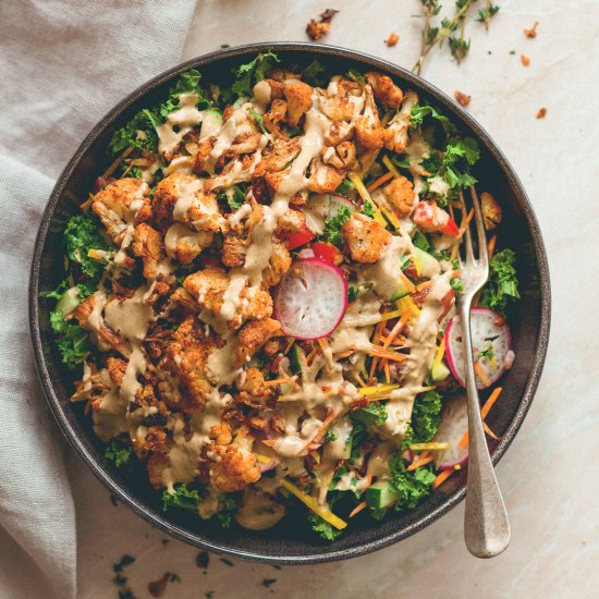 Cajun Roasted Cauliflower Salad