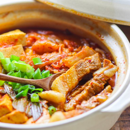 Pork Belly Kimchi Stew